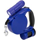 Correa extensible para mascotas color azul con dispensador de bolsas, , large image number null