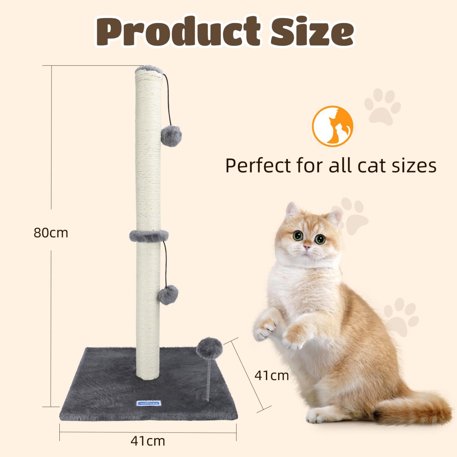 Nobleza Rascador Gris para gatos thumbnail