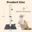 Nobleza - Rascador para Gatos, Altura 80 cm, Poste Rascador de Sisal para Gatos Medianos y Grandes, Cat Tree con Bola de Juguete Colgante y Pompón de Muelle, Gris, , large indicador imagen numero 2