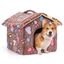 Nobleza Caseta para Perros, Casa Gatos Interior, Cama para Perro con Colchón Extraíble, Plegable Casa para Gato, Conejos, 42x39x33cm S, Marrón, , large indicador imagen numero 7