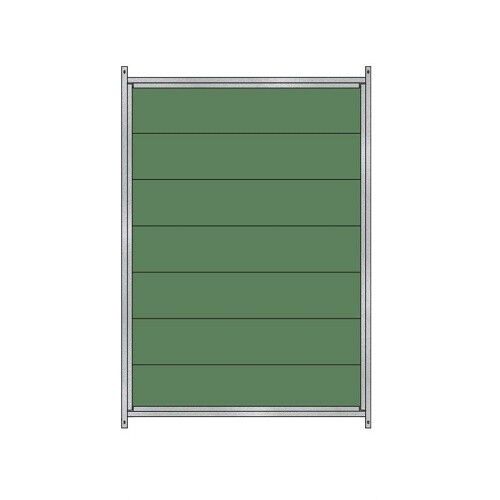 Panel plástico para perrera galvanizada color Metal