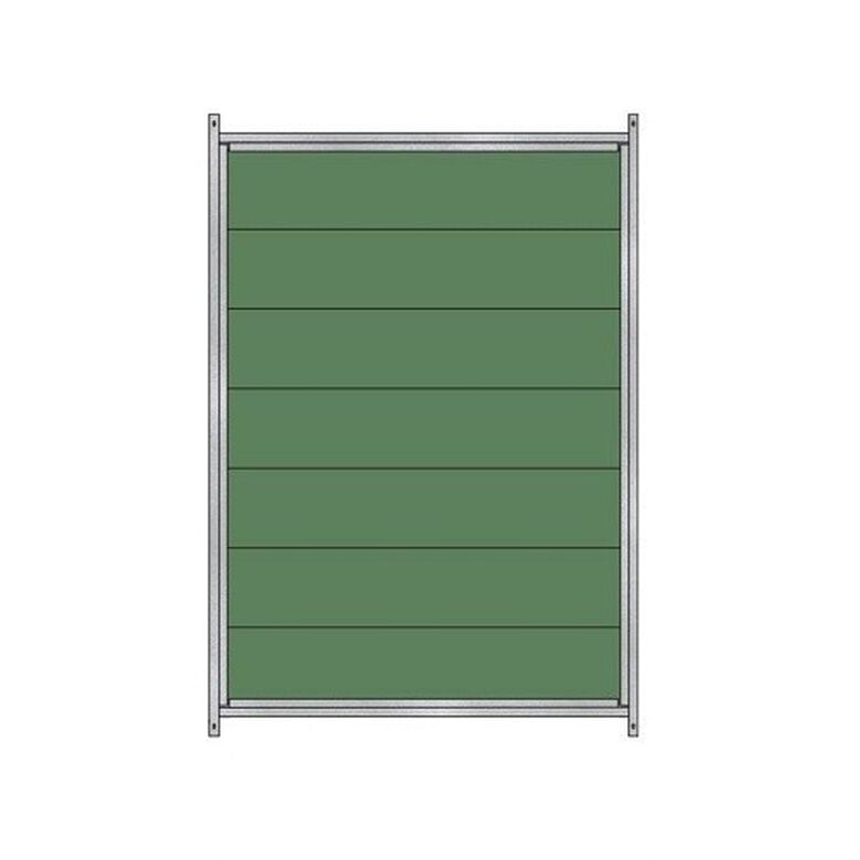 Panel plástico para perrera galvanizada color Metal