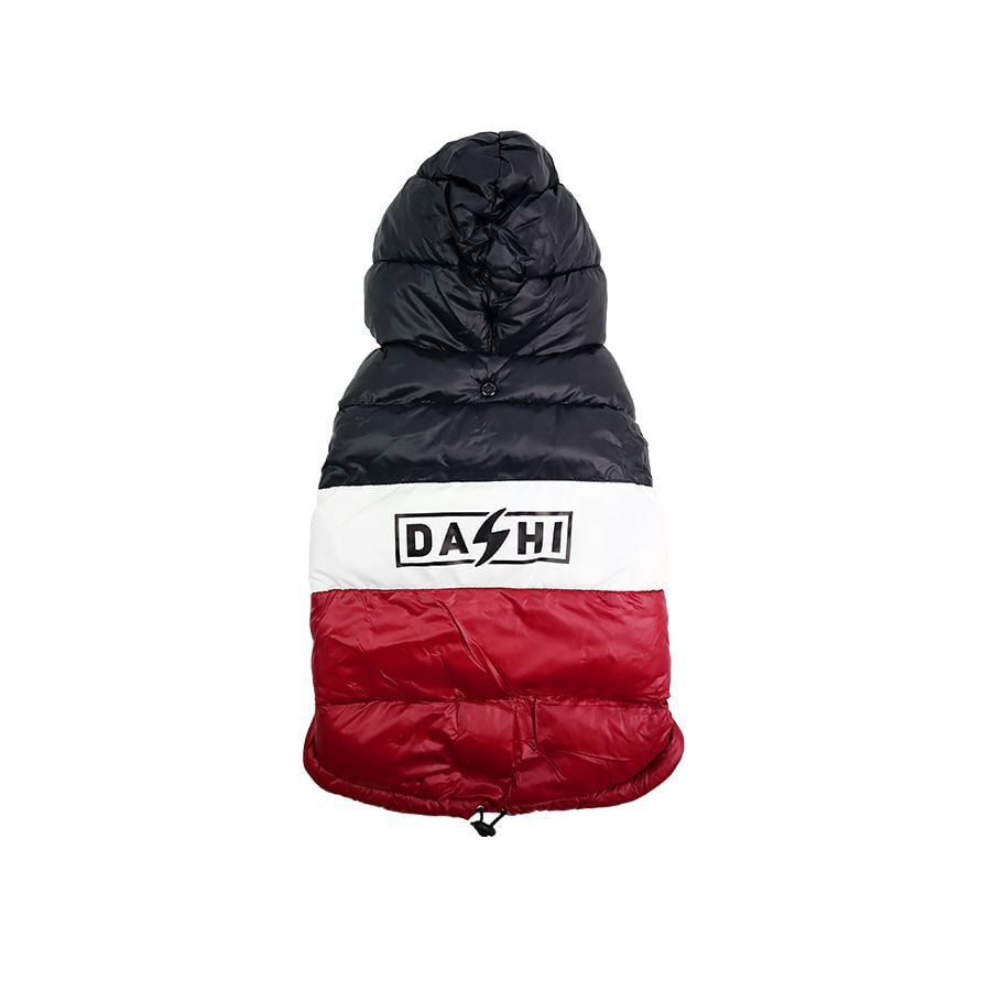 Dashi Anorak Stripes púrpura para perros