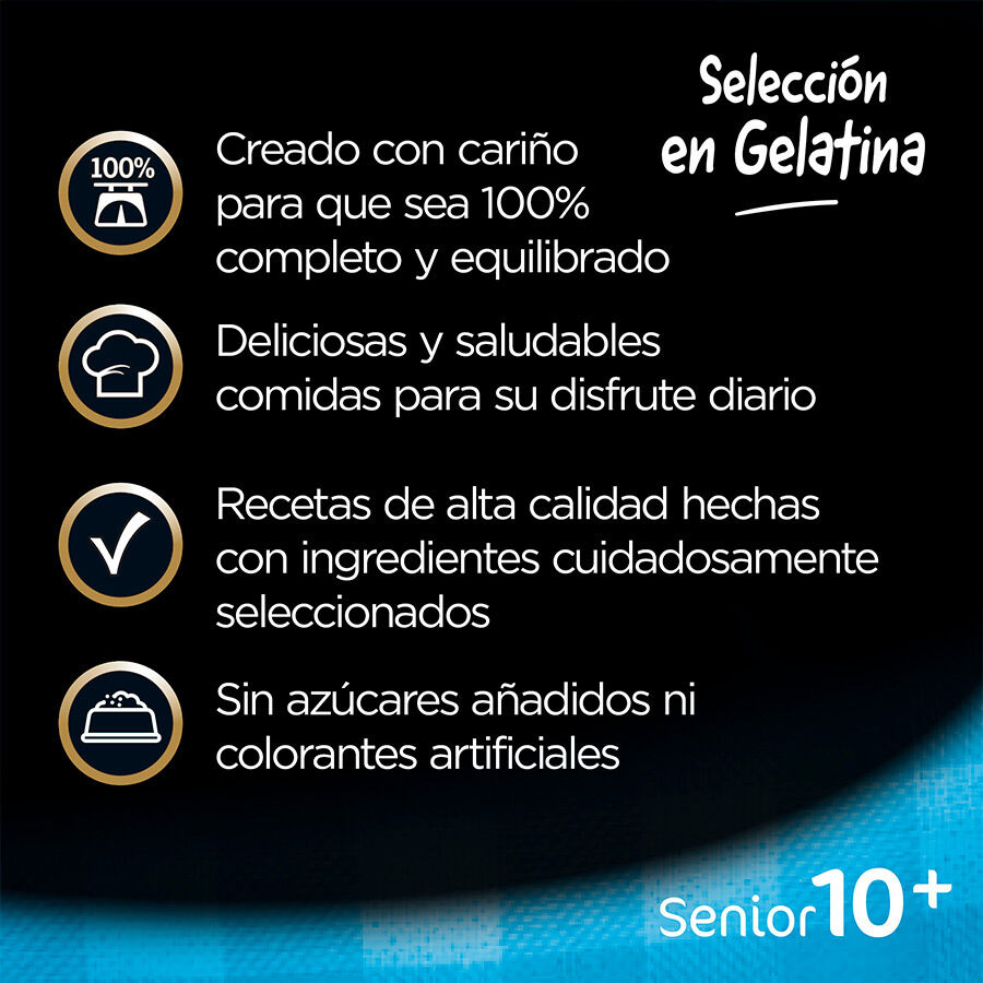 Cesar Carnes Mixtas Gelatina en Bolsita para Perros Senior - Multipack thumbnail
