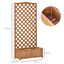 Outsunny Jardinera con Enrejado de Madera Maciza para jardín, , large indicador imagen numero 3