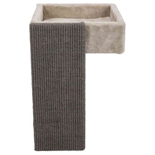 Trixie Cama para Estantes con Rascador Gris Claro para gatos
