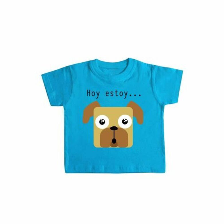 Camiseta bebé &quot;Hoy estoy... emocionado&quot; color Azul thumbnail