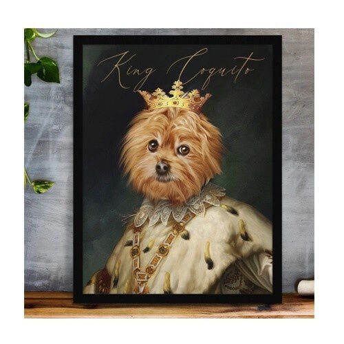 Mascochula max retrato personalizado en lámina con tu mascota multicolor thumbnail