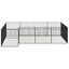 vidaXL Corralito para perros con 4 paneles acero galvanizado negro, , large indicador imagen numero 20