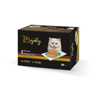Majesty Adult Gold Selection Mousse Carne lata para gatos – Pack