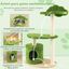 COSTWAY Lindo Árbol para Gatos Altura 97 cm, Muebles de Condominio para Gatos con Postes Rascadores de Sisal Completamente Envueltos, Percha Superior Acolchada, Plataforma de Salto, , large indicador imagen numero 3