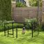 PawHut Parque para Perros de 8 Paneles 80x60 cm Cercado para Perros con Forma Personalizable Puerta Marco de Acero y 8 Anclajes de Tierra para Jardín Patio Negro, , large indicador imagen numero 2
