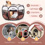 Nobleza - Parque Plegable para Perros, Portátil Parque para Perros, Impermeable Parque de Juego de Tela Oxford, Jaula Octagonal para Cachorros, Gatos, Perros, Conejos, 72x72x45cm(Marrón), , large indicador imagen numero 2