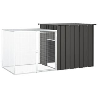 VidaXL CaPacka de acero galvanizado para conejos