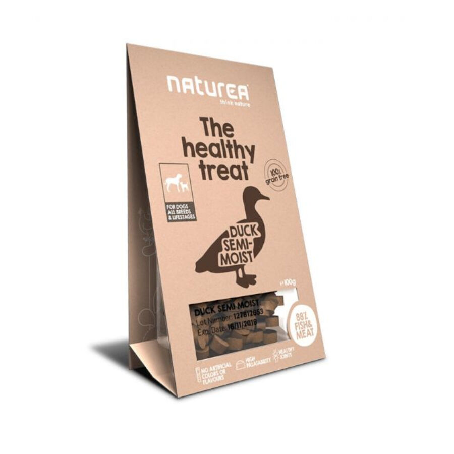100 g Naturea Think Nature Bocaditos Pato para perros, , large Imagen numero 1