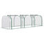 Outsunny Invernadero de Jardín 295x100x80 cm Invernadero para Terraza Tipo Túnel Cultivo de Plantas Semilla Vivero Casero Marco de Acero y Cubierta de PVC Transparente, , large indicador imagen numero 1