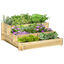Outsunny Jardinera Madera Natural, , large indicador imagen numero 1