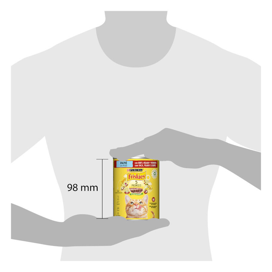 400 g Friskies Adult Buey e h&iacute;gado en Pat&eacute; lata para gatos, , large Imagen numero 4