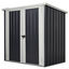 Outsunny Cobertizo de Jardín de Exterior 1,26 m² 147x86x134 cm Caseta de Exterior de Metálico con 2 Puertas y Cerradura para Almacenamiento de Herramientas en Patio Terraza Negro, , large indicador imagen numero 1