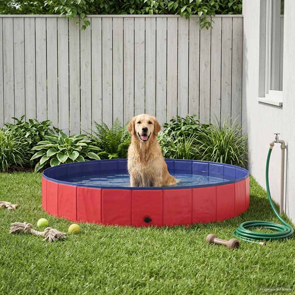 vidaXL Piscina para Perros PVC Grueso mascotas Nadar Ba&ntilde;o de al Aire Libre, , large Imagen numero 2