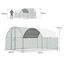 COSTWAY Gallinero De Metal Grande, Jaula Galvanizada Para Aves De Corral Con Cubierta Impermeable Y Protectora Solar, Hábitat De Conejo, En Forma De Cúpula Para Patio Trasero, Granja, Al Aire Libre, , large indicador imagen numero 5