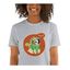 Macochula camiseta mujer dino personalizada con tu mascota gris, , large indicador imagen numero 1
