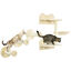 PawHut Estanterías para Gatos Beige, , large indicador imagen numero 1