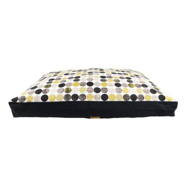 Colchón estampado puntos para perros color Amarillo y Negro, , large image number null