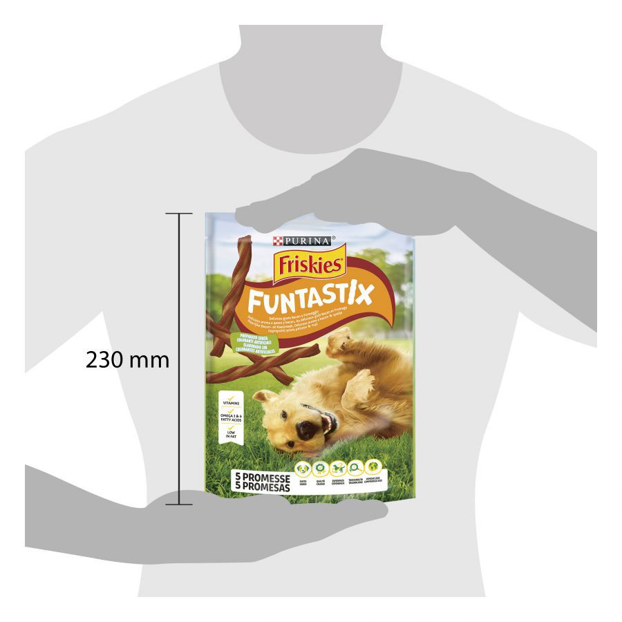 Friskies Funtastix Barritas de Queso y Bacon para perros thumbnail