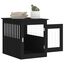 vidaXL Jaula para perros madera de ingeniería negro 55x75x65 cm, , large indicador imagen numero 4