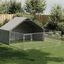 vidaXL Caseta perros exterior con corral 4x3x1,9 m acero galvanizado, , large indicador imagen numero 42