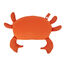 Balvi Coj&iacute;n veraniego Summer Crab Color rojo Almohada en forma de cangrejo Poli&eacute;ster, , large indicador imagen numero 1