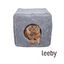Leeby Cama Cueva Suave Gris para gatos, , large indicador imagen numero 2