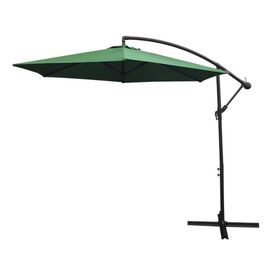 MonsterShop Sombrilla Verde con Mecanismo de Manivela Cuadrada y Cubierta Impermeable