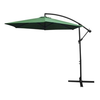 MonsterShop Sombrilla Verde con Mecanismo de Manivela Cuadrada y Cubierta Impermeable