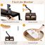 COSTWAY Cama Gato para Escritorio, Hamaca para Gatos Giratoria de 360&deg; de Rat&aacute;n con Coj&iacute;n Extra&iacute;ble y Bola Colgante, Cama para Gatos, Nido Suave para Mascotas para Oficina, Hogar, sin Taladrar, , large indicador imagen numero 3
