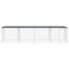 vidaXL Gallinero con techo acero galvanizado antracita 603x98x90 cm, , large indicador imagen numero 6