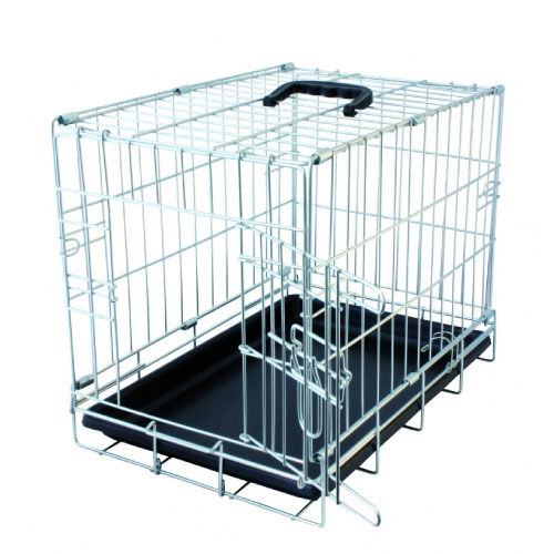 Duvo Jaula de Metal Cromo para perros