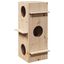 vidaXL Casa para gatos madera maciza pino 43x43x60 cm, , large indicador imagen numero 11