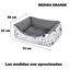 HOME MERCURY-Cesta,Cama Comoda para Perros,Gatos y Mascotas, con Relleno de Fibras,Resistente al Desgaste y Duradero (Pequeño, Estrellas), , large indicador imagen numero 6