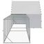 vidaXL Gallinero con techo y patio 2 uds. Plateado Acero Galvanizado de Patio, , large indicador imagen numero 10