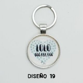 Chapa identificativa corazón de huellas para perros azules para perros color Blanca