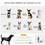 PawHut Carrito para Perros Cochecito para Perros Plegable con Vagón Desmontable 4 Puertas con Cremallera 2 Correas de Seguridad 2 Correa de Transporte y Cojín Azul, , large indicador imagen numero 4