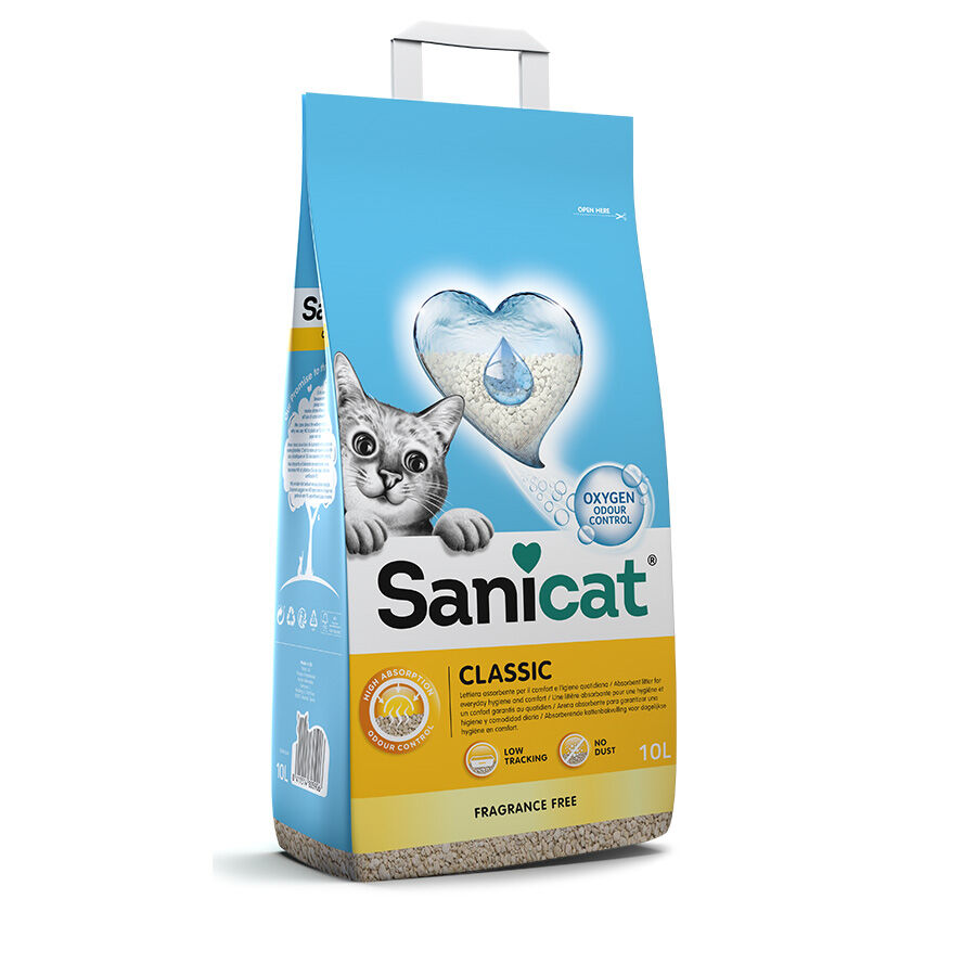Sanicat Classic Arena absorbente sin perfume para gatos