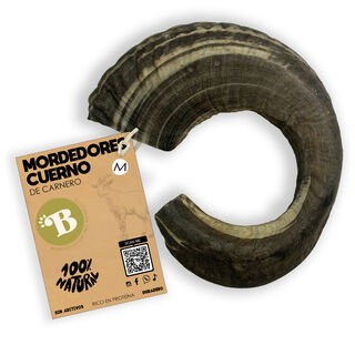 BIMORDISCOS Cuerno de carnero para perros Pack 2
