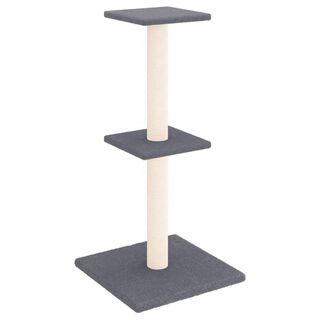 vidaXL Rascador Postes de sisal Gris Oscuro 73 cm para gatos
