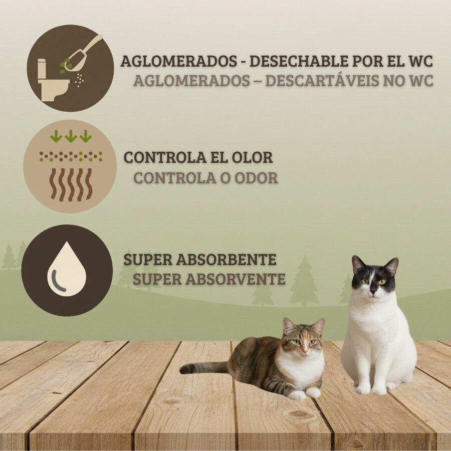 10 L TK-Pet arena natural aglomerante para gatos, , large Imagen numero 3