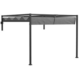 Outsunny Pérgola Gris Oscuro 