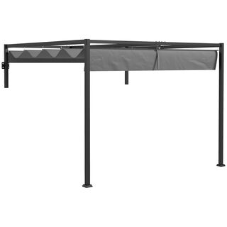 Outsunny Pérgola Gris Oscuro 