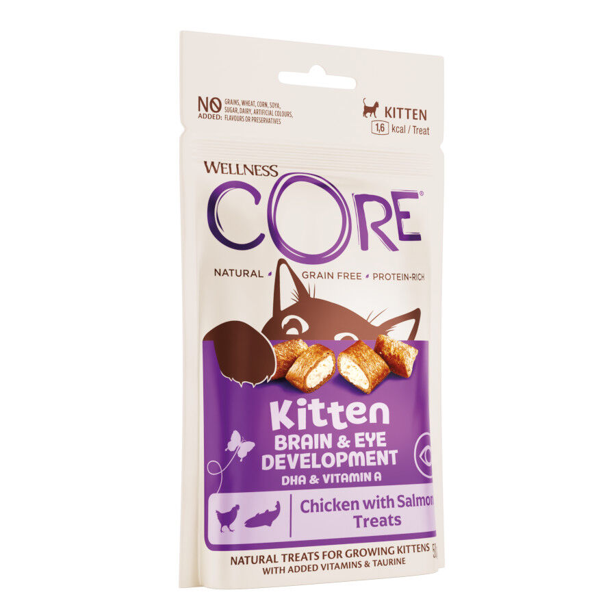 50 g Wellness Core Snacks Pollo y Salm&oacute;n para gatito, , large Imagen numero 2